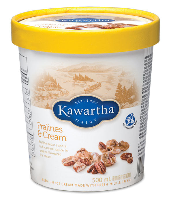 Pralines & Cream - Kawartha Dairy - 500 ml tub