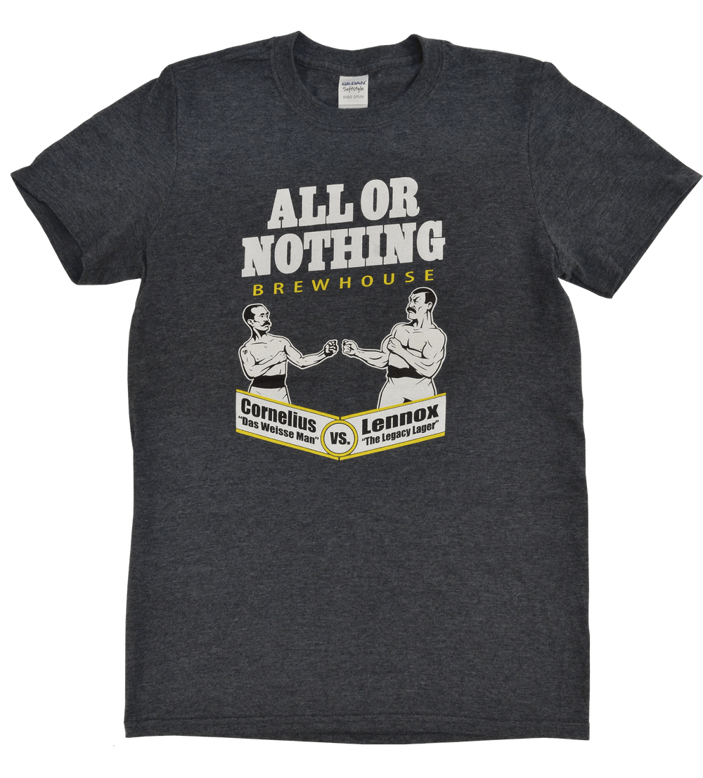 Heather AON Logo Tee - All or Nothing Brewhouse